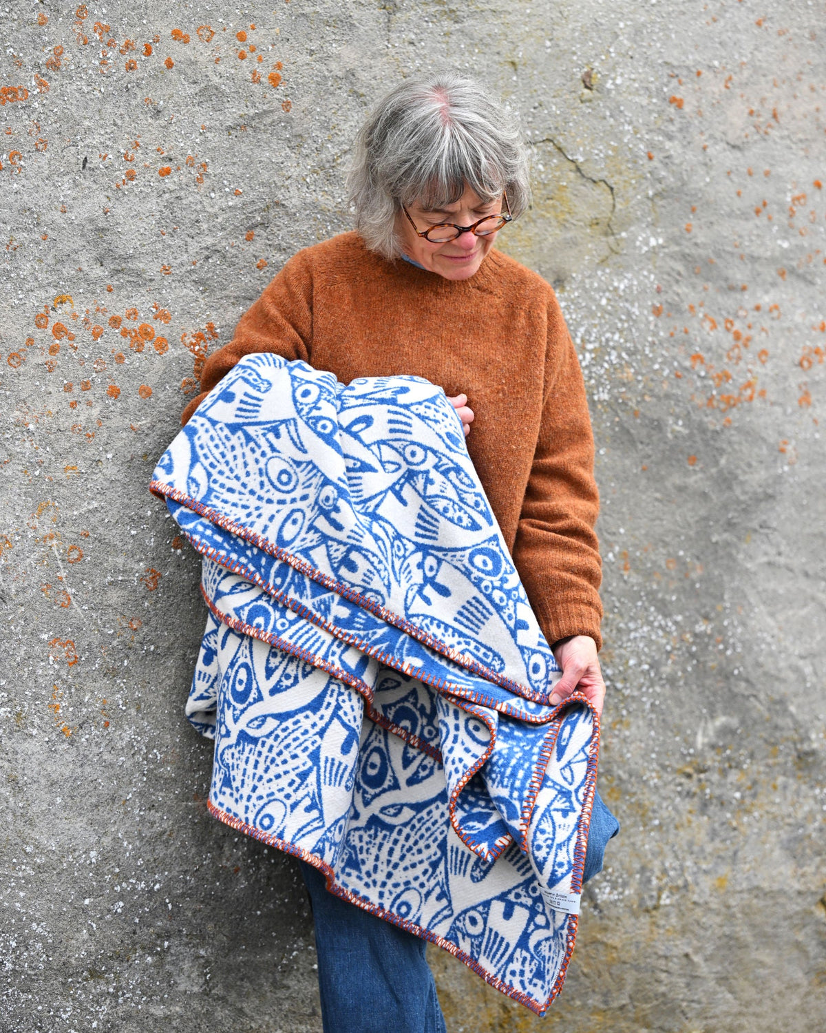 Rockpool Blanket in Blue