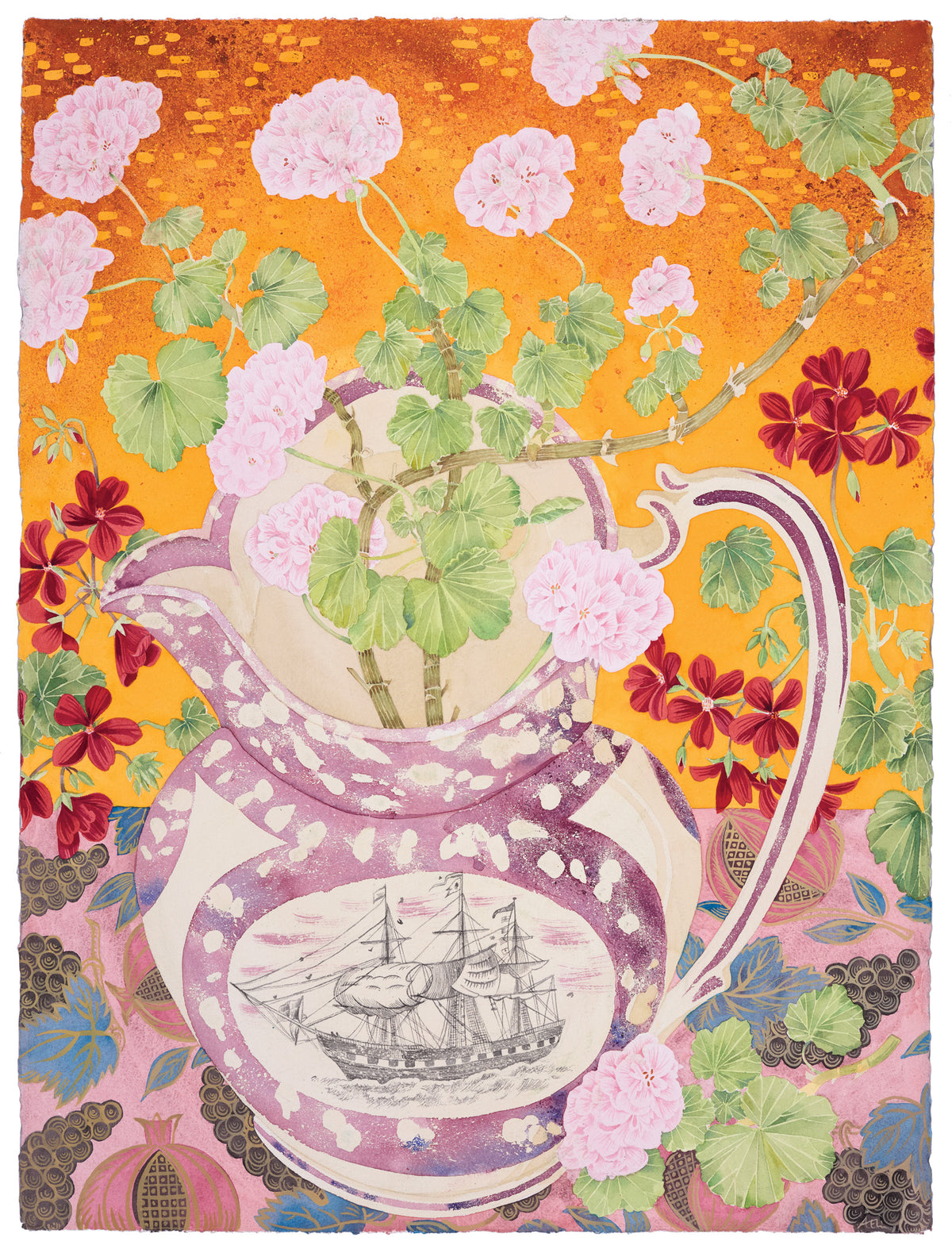 Brita’s Pelargonium in Sunderland Jug