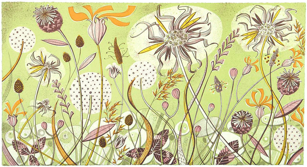 Autumn Spey, lithograph by Angie Lewin