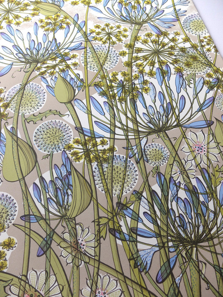 The Walled Garden, screenprint by Angie Lewin – view 2