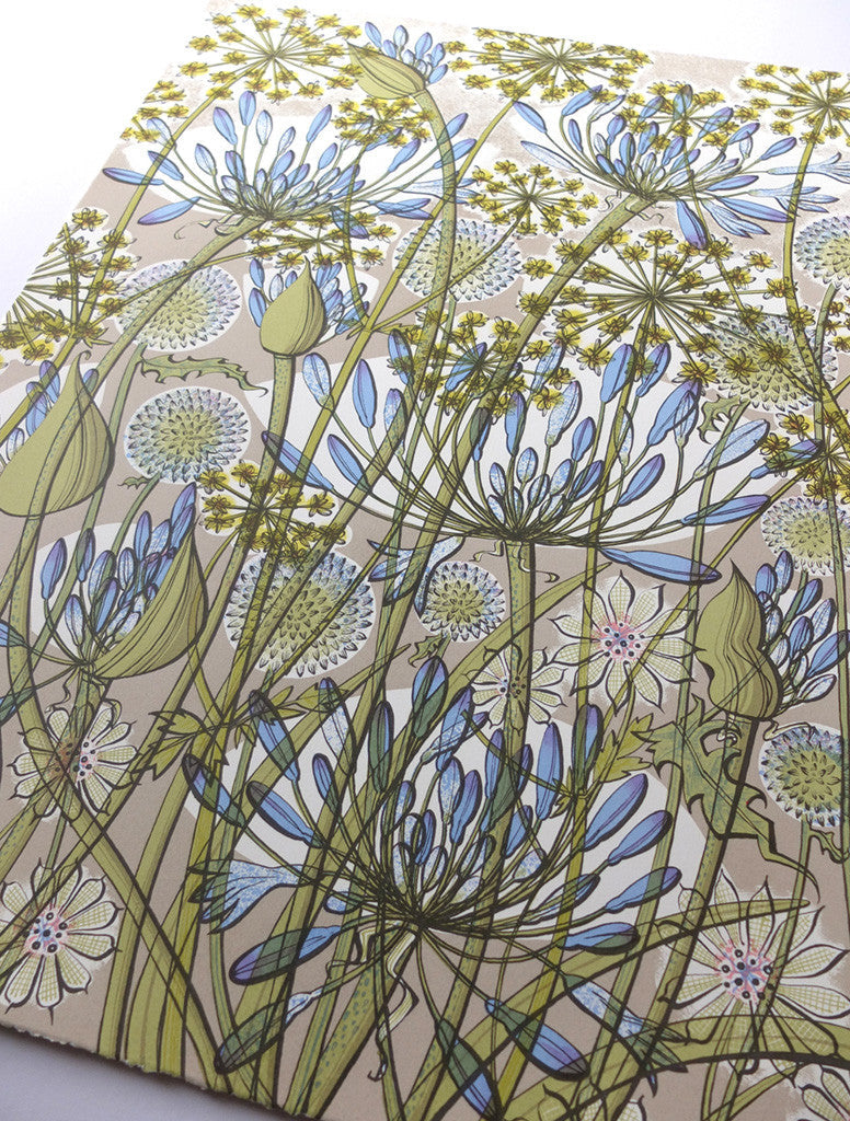 The Walled Garden, screenprint by Angie Lewin – view 3