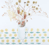 White Cup with Spey Seedheads - Angie Lewin - printmaker and painter