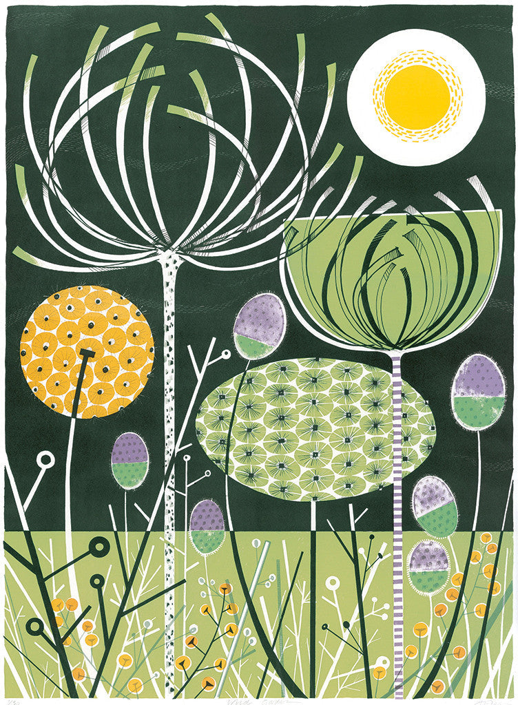 Wild Garden, lithograph by Angie Lewin