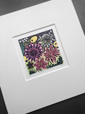 Dahlias and Anemones - Angie Lewin - printmaker and painter