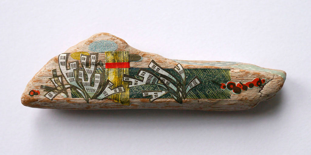 Moray Shore - Angie Lewin - printmaker and painter