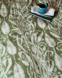 Angie Lewin Blanket: Field's Edge in Green