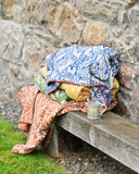 Angie Lewin Blanket: Rockpool in Blue