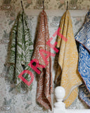 Angie Lewin Blanket: Forest Floor in Rust