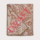 Angie Lewin Blanket: Forest Floor in Rust