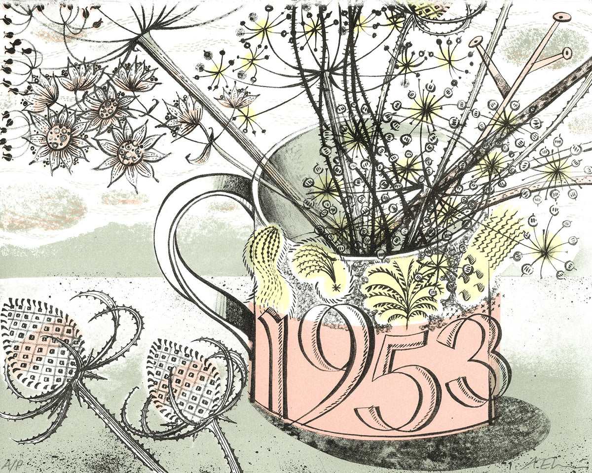 Coronation Mug, Edinburgh - Angie Lewin - printmaker and painter