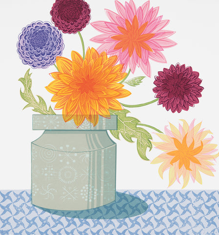 Dahlias and Totem