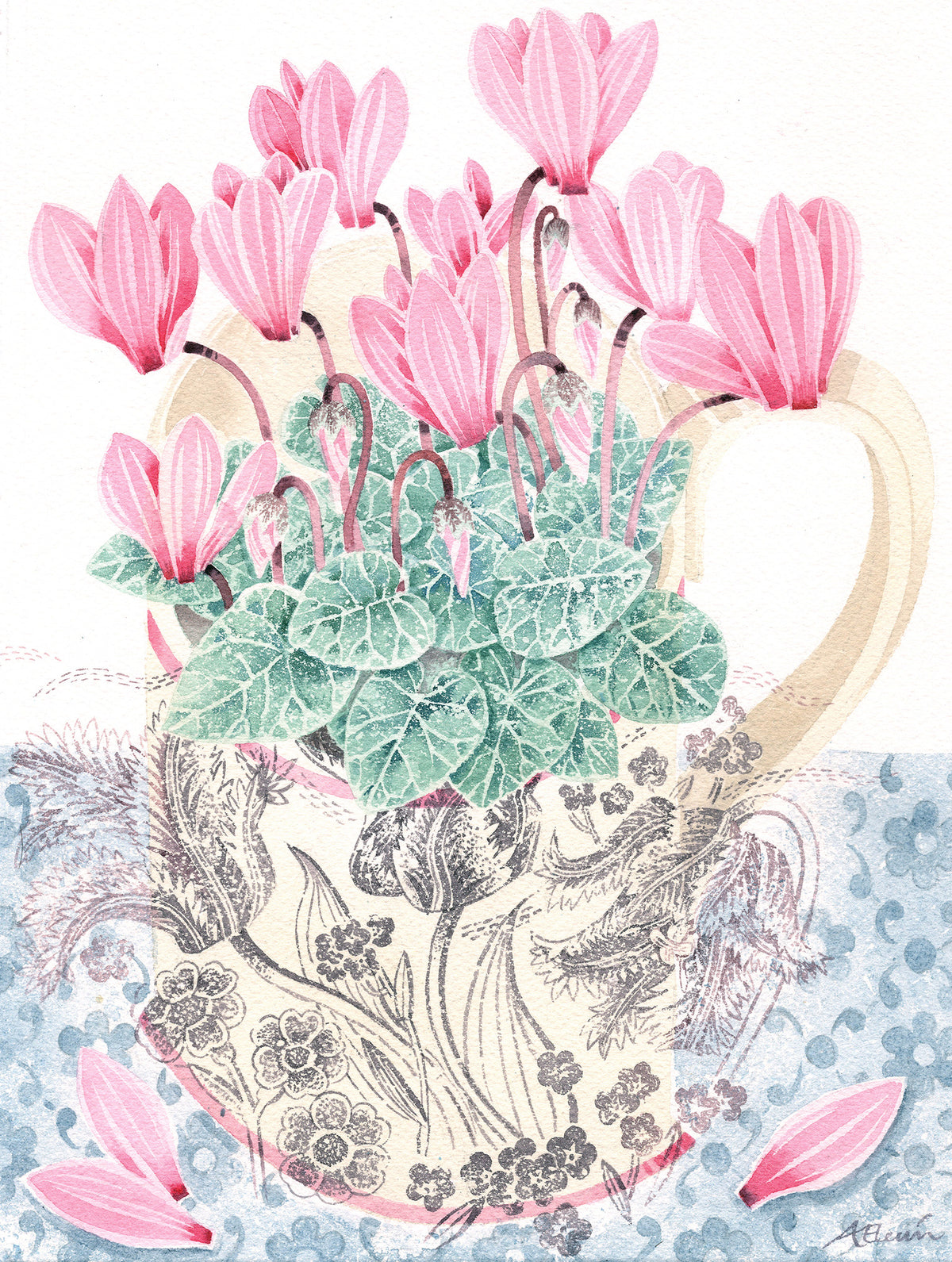 Pink Cyclamen, October