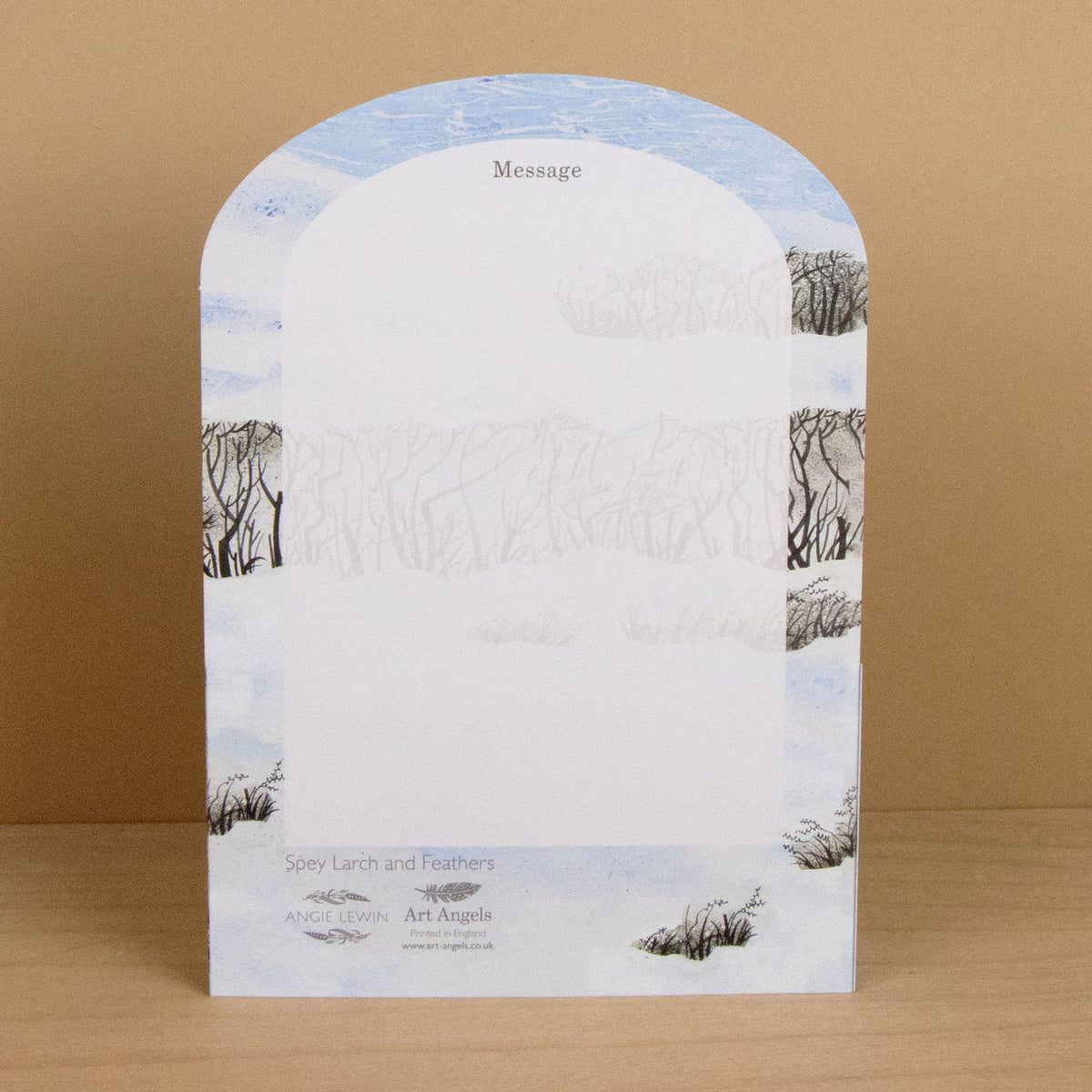 Spey Larch and Feathers 3D Die-Cut Card