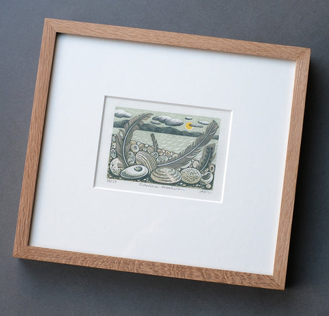Tideline Feathers - framed