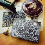 Saltmarsh Storm III - Angie Lewin - printmaker and painter