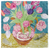Tulips in Lustreware Jug - Angie Lewin - printmaker and painter