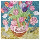 Tulips in Lustreware Jug - Angie Lewin - printmaker and painter