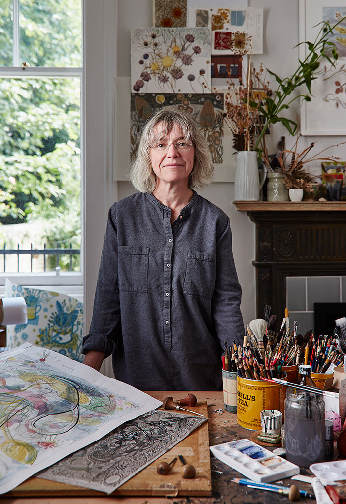 The Book of Pebbles - Angie Lewin - printmaker and painter