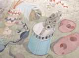 Dice Cup and Feather - Angie Lewin - printmaker and painter