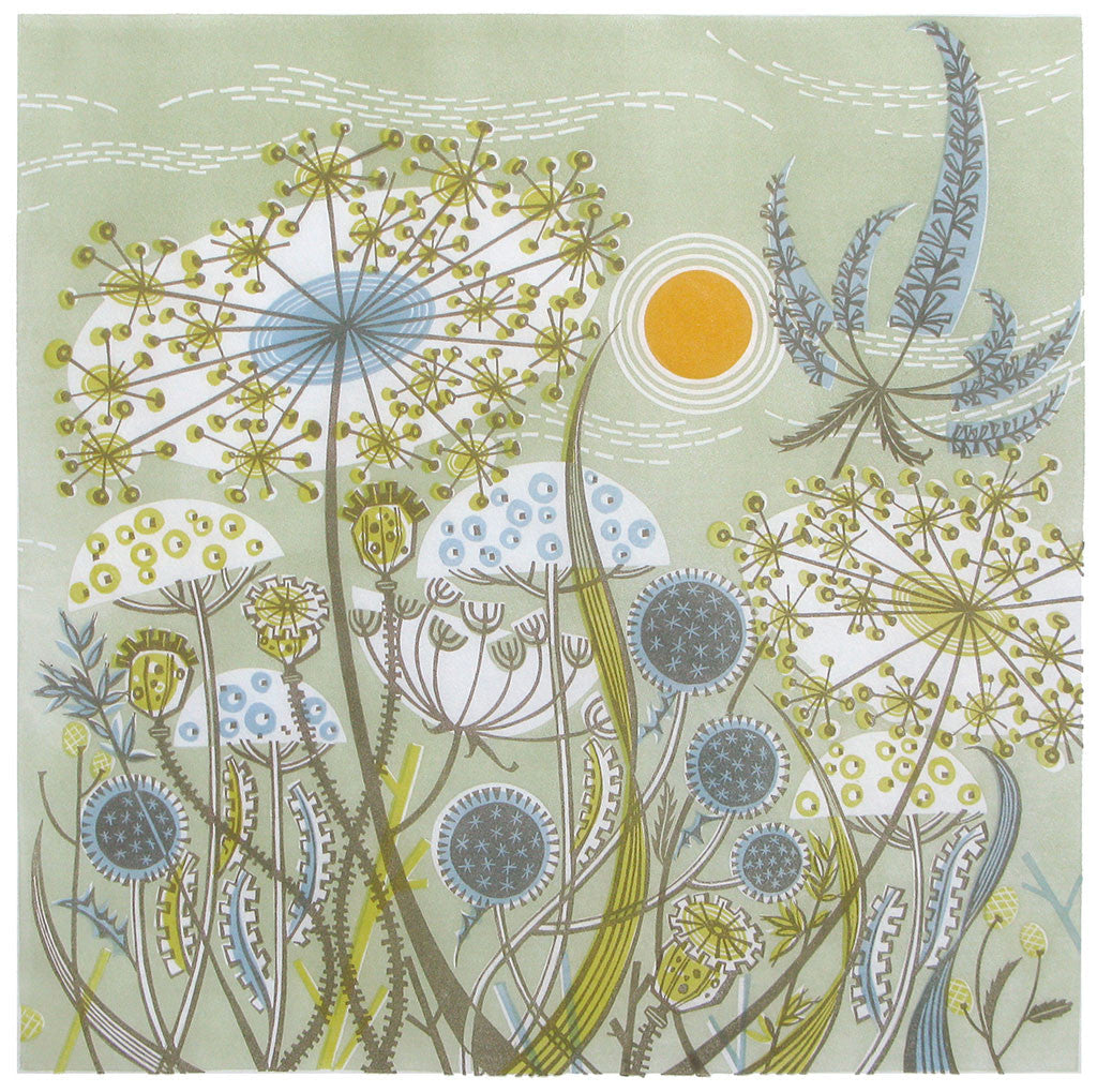 Green Meadow - Angie Lewin - printmaker and painter