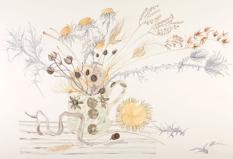 Hearld Mug with Spanish Seedheads