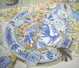Honesty Blue - Angie Lewin - printmaker and painter