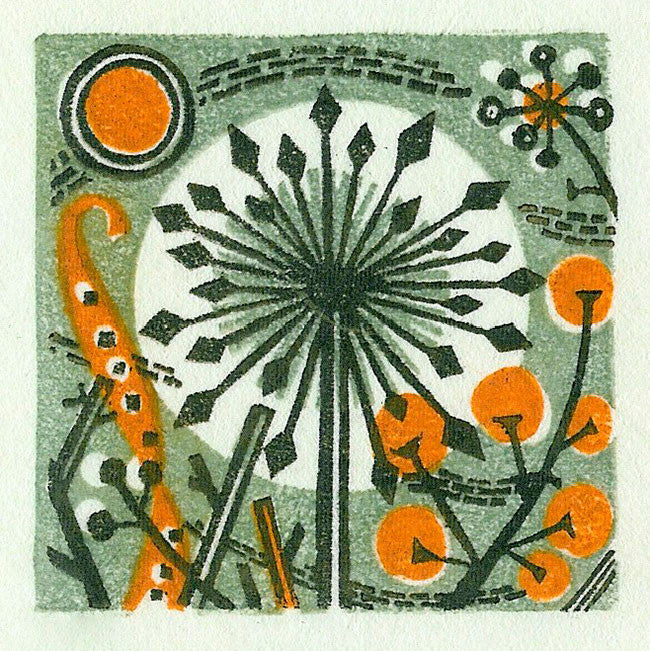 Ivy, wood engraving by Angie Lewin