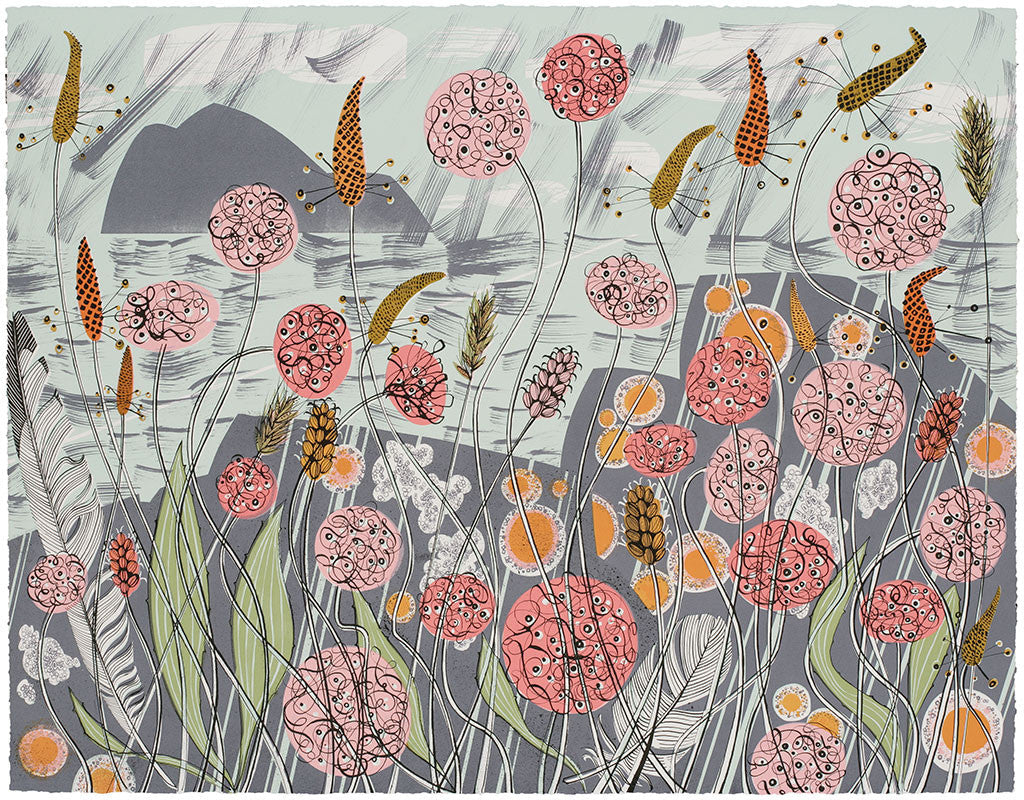 Lichen & Thrift - Angie Lewin - printmaker and painter