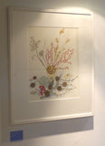 Lichen and Larch - Angie Lewin - printmaker and painter