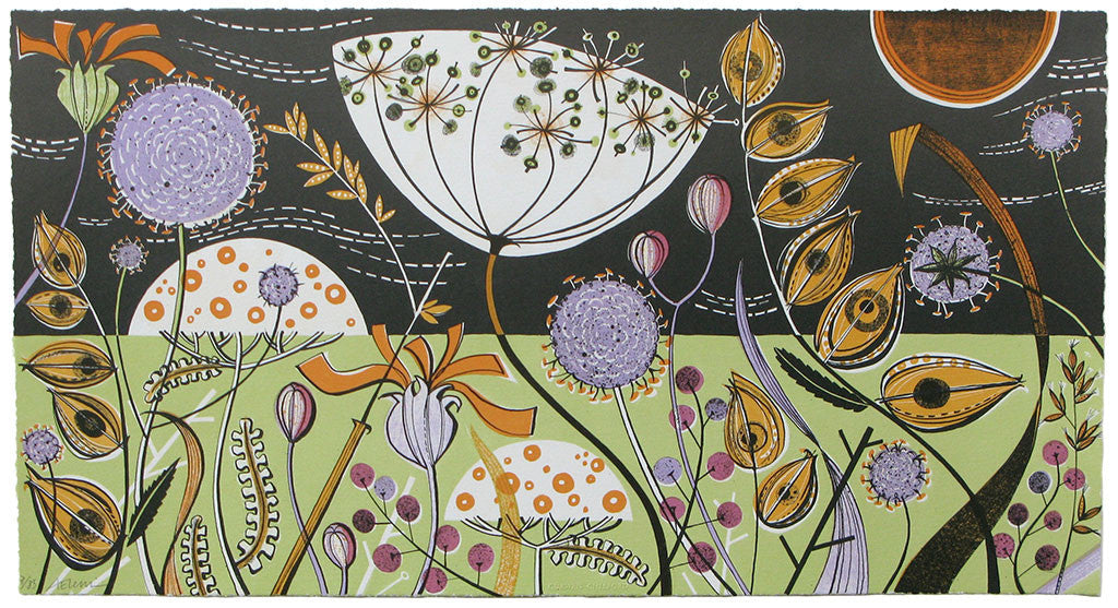 Long Bank, lithograph by Angie Lewin