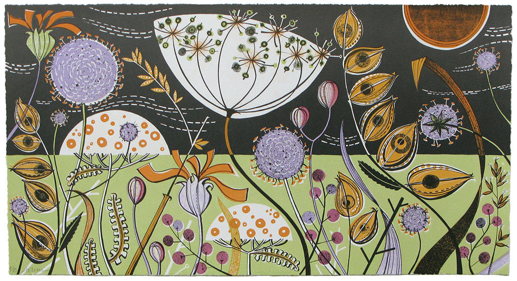 Long Bank - Angie Lewin - printmaker and painter