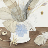 New Town Cup with Feathers and Seedheads - Angie Lewin - printmaker and painter