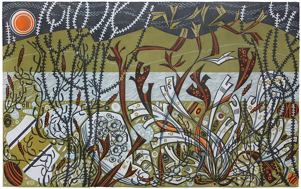 Northern Shore - Angie Lewin - printmaker and painter
