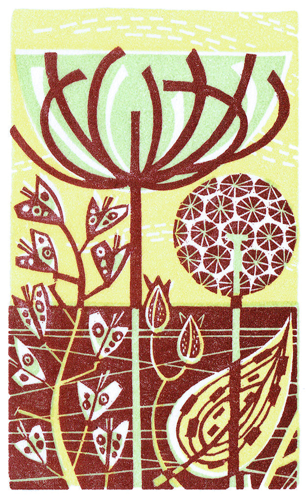 Pale Day II, wood engraving by Angie Lewin
