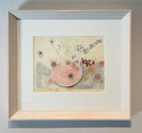 Pink Cup with Seedheads - Angie Lewin - printmaker and painter