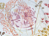 Pink Lustre Plate with Sheep's Sorrel - Angie Lewin - printmaker and painter