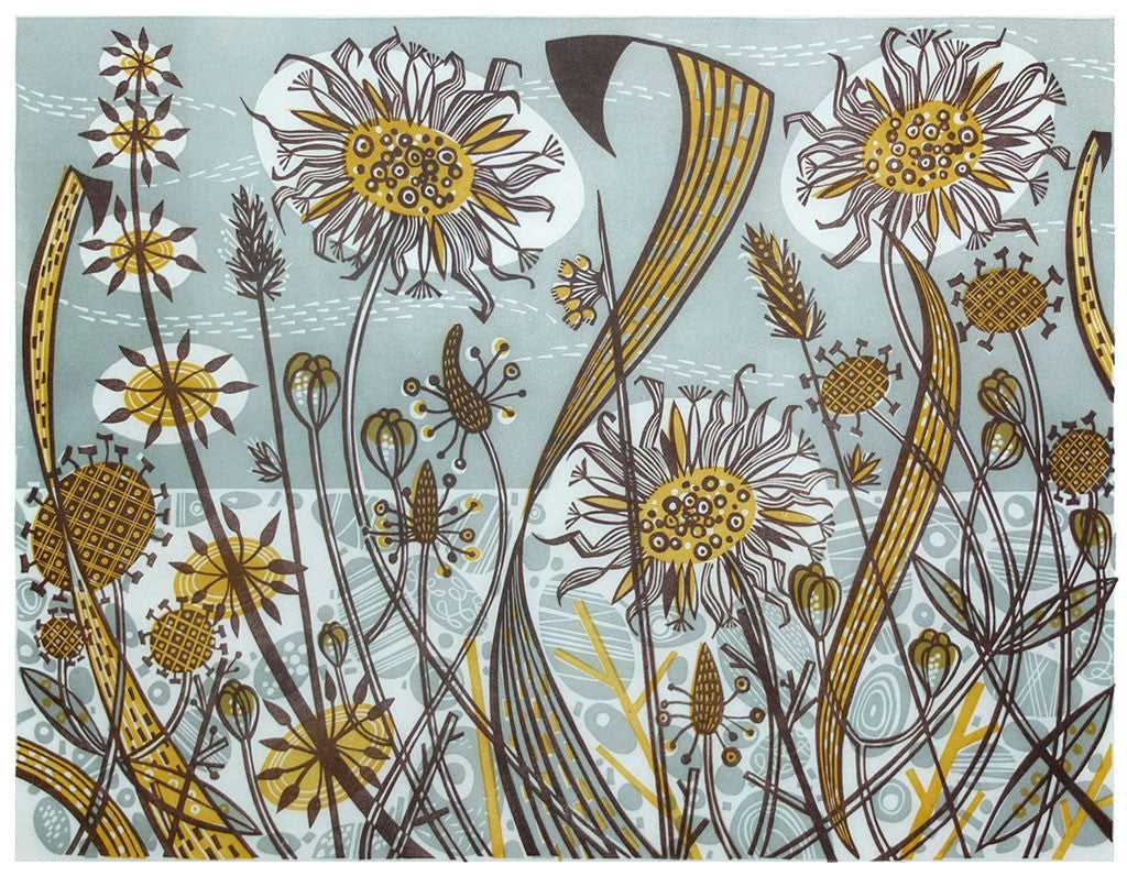 Polwick II, linocut by Angie Lewin
