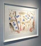 Seedheads, Feathers and Bracken - Angie Lewin - printmaker and painter