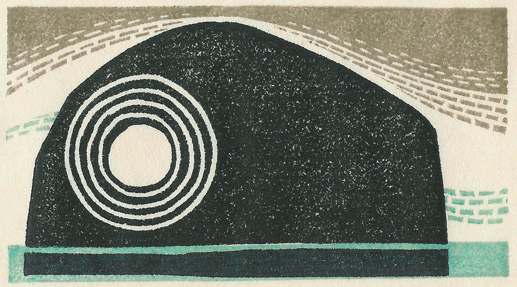 Skye to Harris, wood engraving by Angie Lewin
