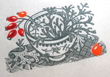 Spey Lichen - Angie Lewin - printmaker and painter