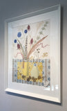 Spey Still Life with Yellow Book - Angie Lewin - printmaker and painter