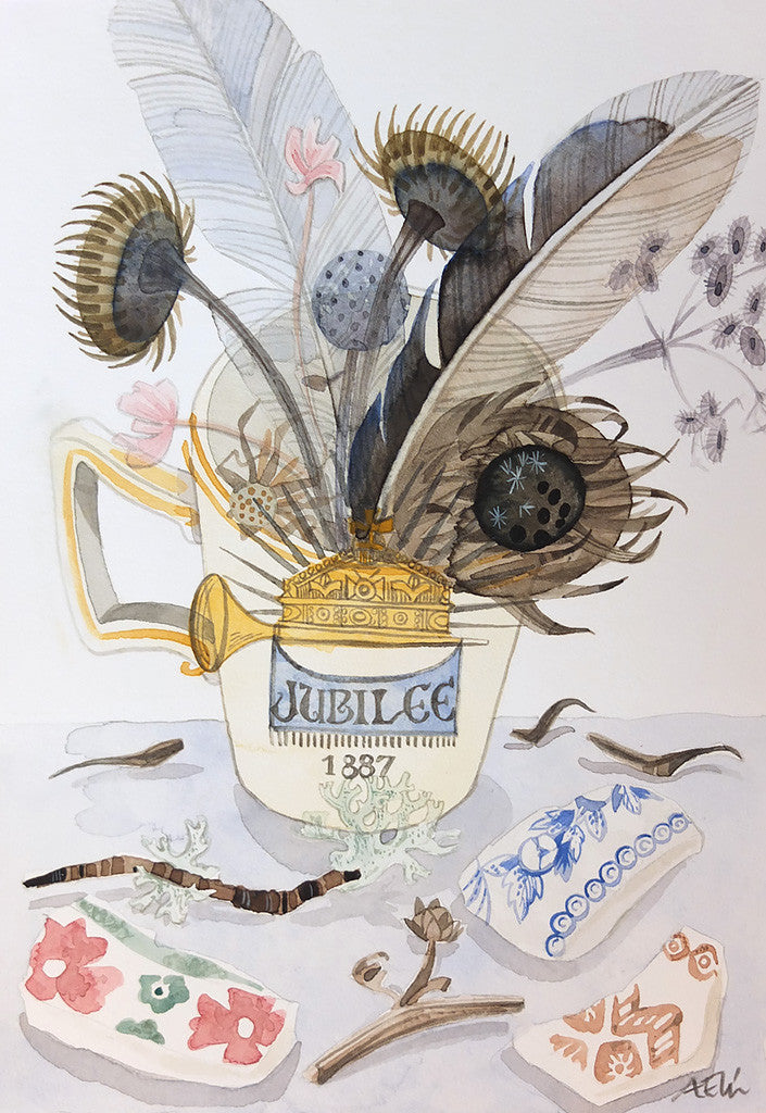 Spitalfields Jubilee - Angie Lewin - printmaker and painter