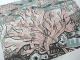 Stormy Beach, Norfolk - Angie Lewin - printmaker and painter