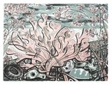 Stormy Beach, Norfolk - Angie Lewin - printmaker and painter