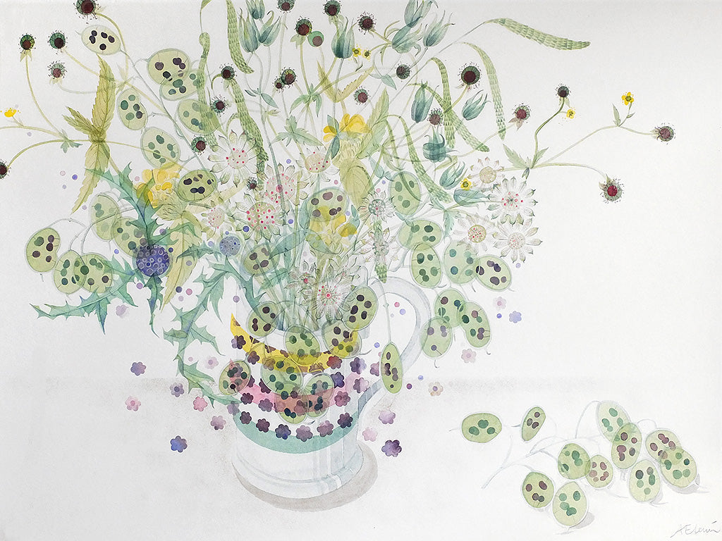 Summer Garden, Edinburgh - Angie Lewin - printmaker and painter