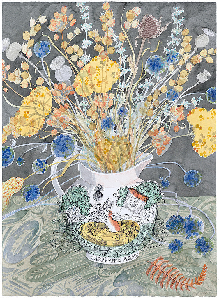 The Gardener's Arms - Angie Lewin - printmaker and painter