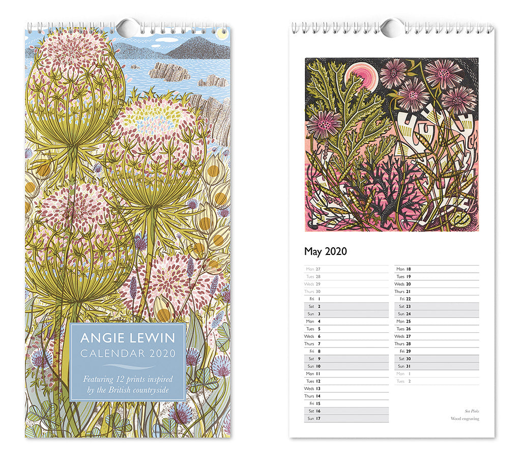 2020 Calendar - Angie Lewin - printmaker and painter