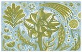 Festival Fireworks - framed - Angie Lewin - printmaker and painter
