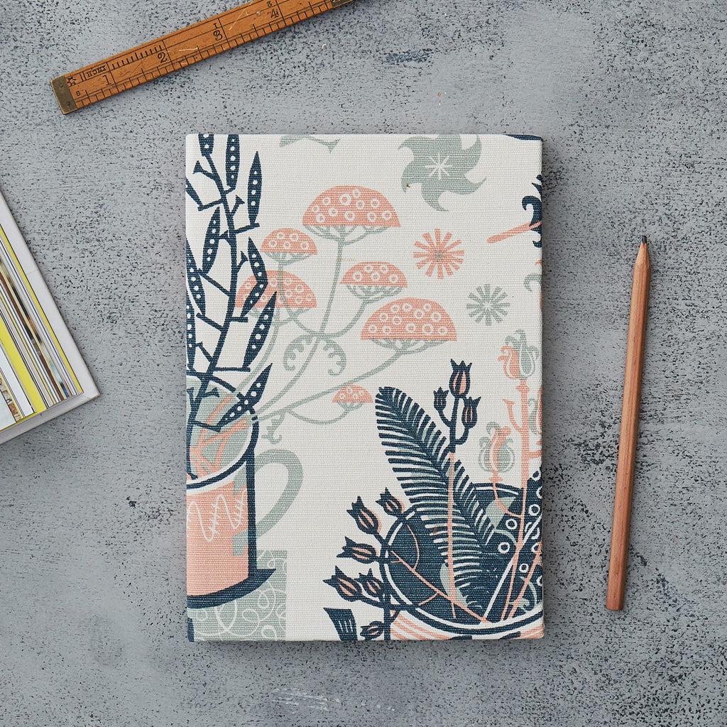 Fabric covered notebooks - Angie Lewin - printmaker and painter