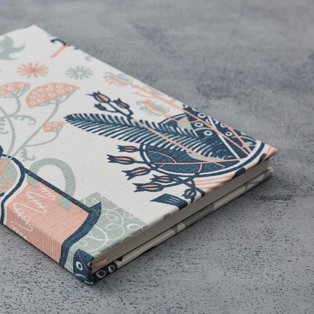 Fabric covered notebooks - Angie Lewin - printmaker and painter